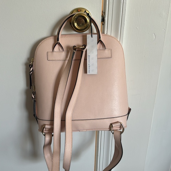 Dooney & Bourke Light Pink Zip Bookbag - Picture 2 of 4